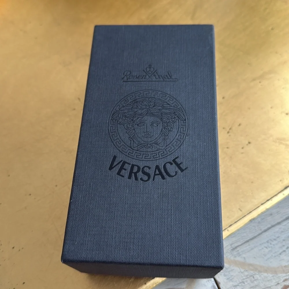 NIB! Versace Rosenthal Crystal Wine Stopper